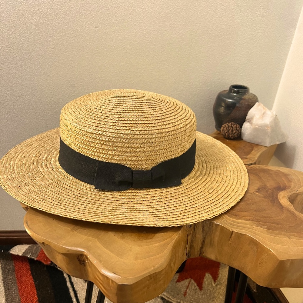 NWOT Urban Outfitters Wide Brim Straw Hat - Ace Of Something